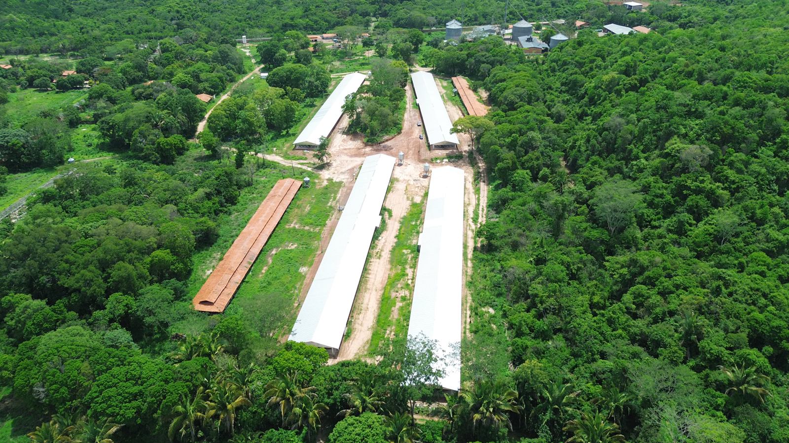 Estrutura pré-moldada finalizada