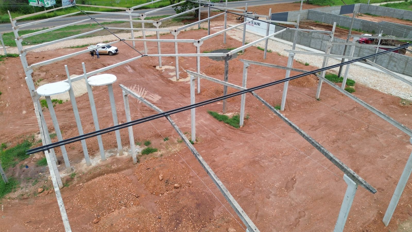 Galpão em Altos (PI), início da obra