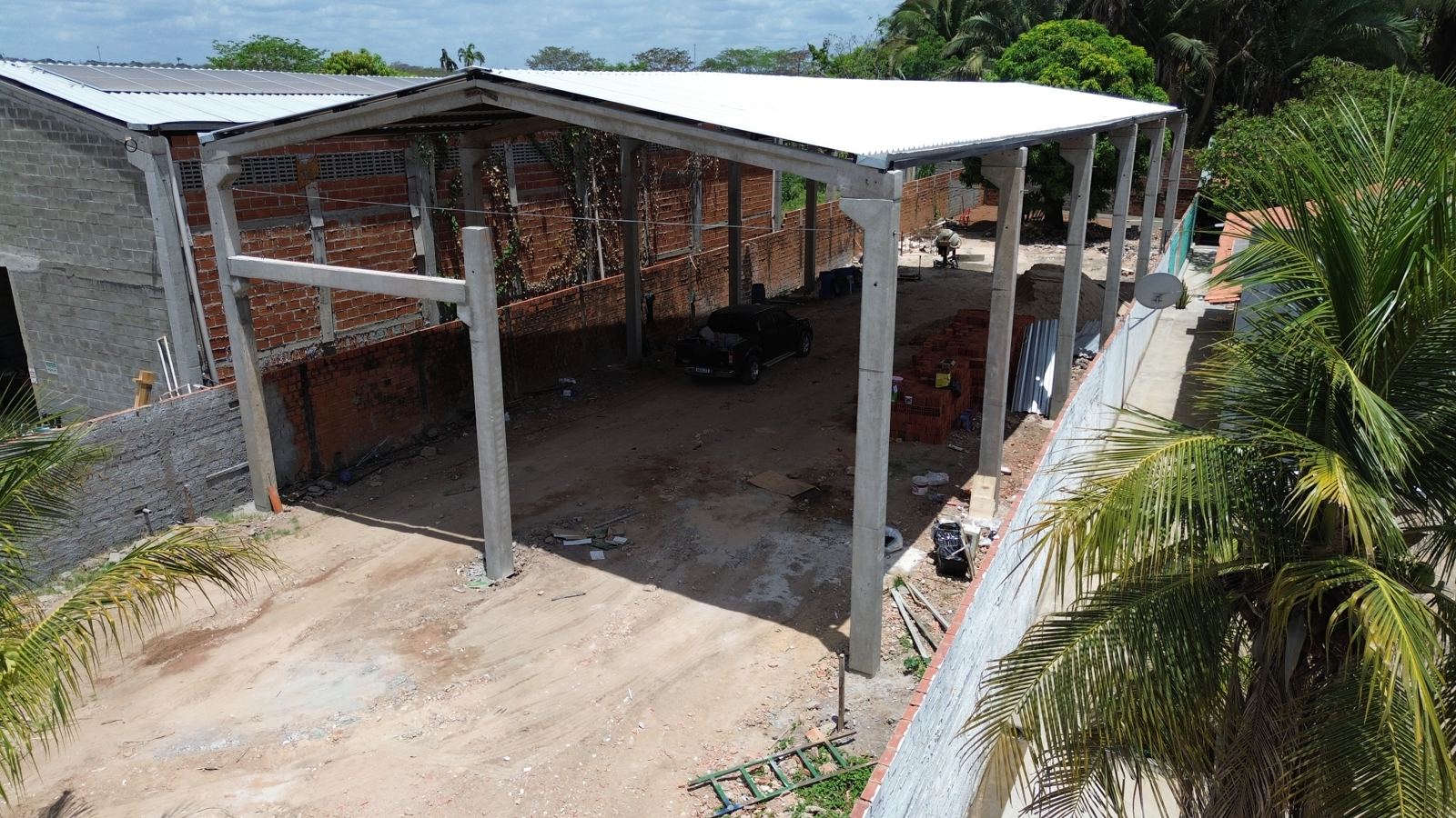 Galpão em Teresina (PI), estrutura entregue